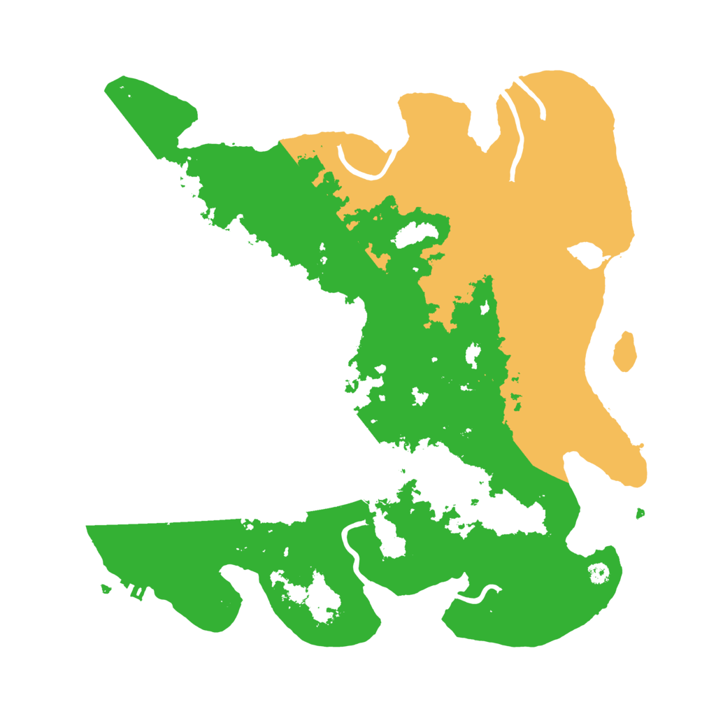 Biome Rust Map: Procedural Map, Size: 3500, Seed: 818063139