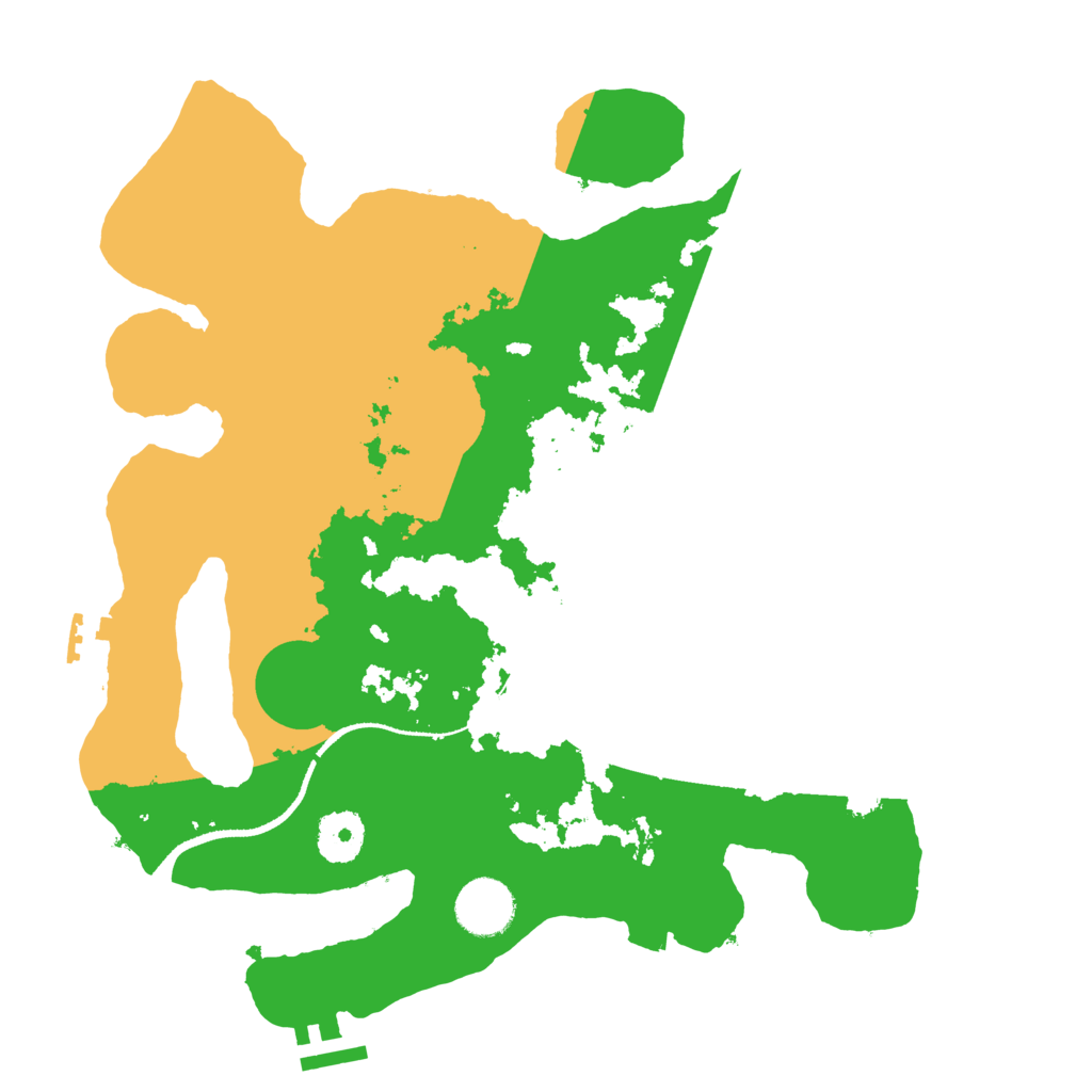 Biome Rust Map: Procedural Map, Size: 3300, Seed: 1184387673