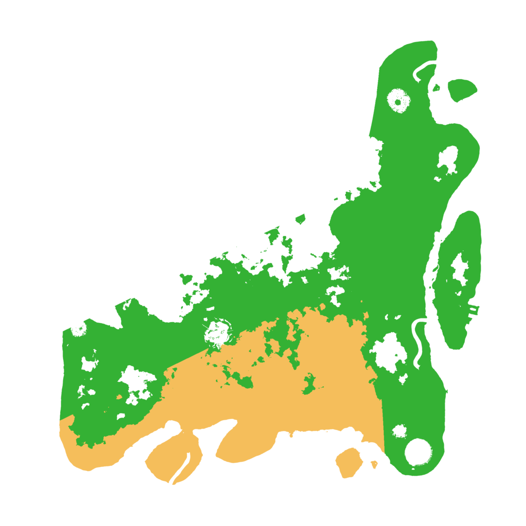 Biome Rust Map: Procedural Map, Size: 3500, Seed: 32686325