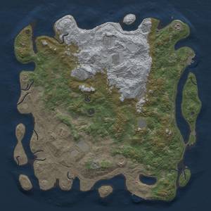 Thumbnail Rust Map: Procedural Map, Size: 4800, Seed: 1235732189, 18 Monuments