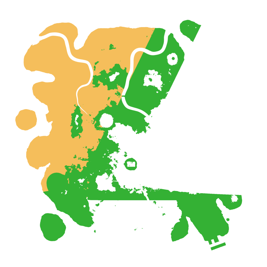 Biome Rust Map: Procedural Map, Size: 3500, Seed: 360240682