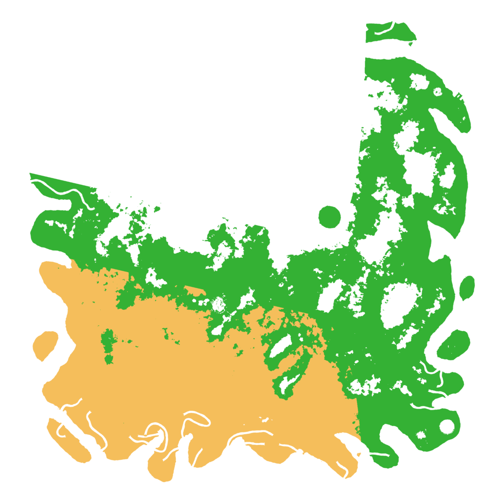 Biome Rust Map: Procedural Map, Size: 6000, Seed: 20300809