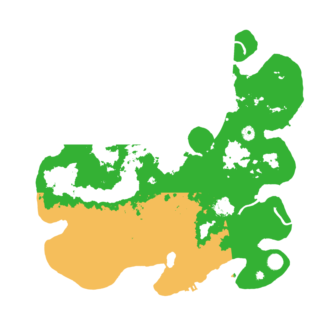 Biome Rust Map: Procedural Map, Size: 3500, Seed: 631221683