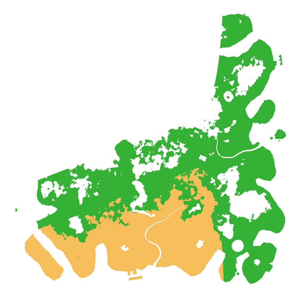 Biome Rust Map: Procedural Map, Size: 4500, Seed: 131313