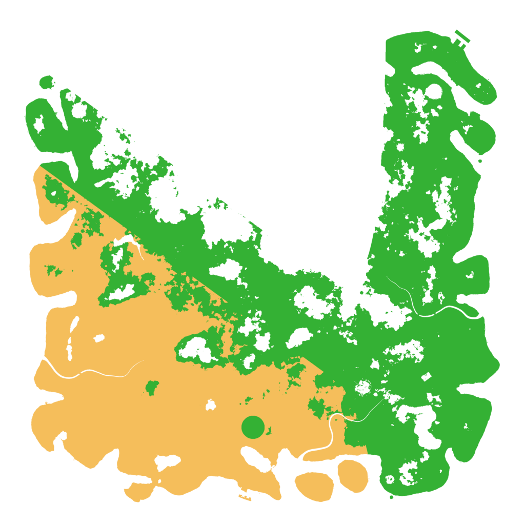 Biome Rust Map: Procedural Map, Size: 6000, Seed: 1661713269
