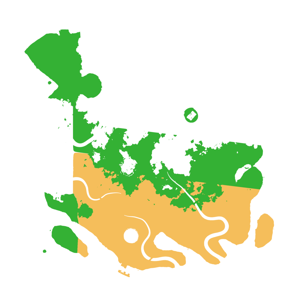 Biome Rust Map: Procedural Map, Size: 3500, Seed: 193367246