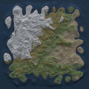 Thumbnail Rust Map: Procedural Map, Size: 4800, Seed: 21, 17 Monuments
