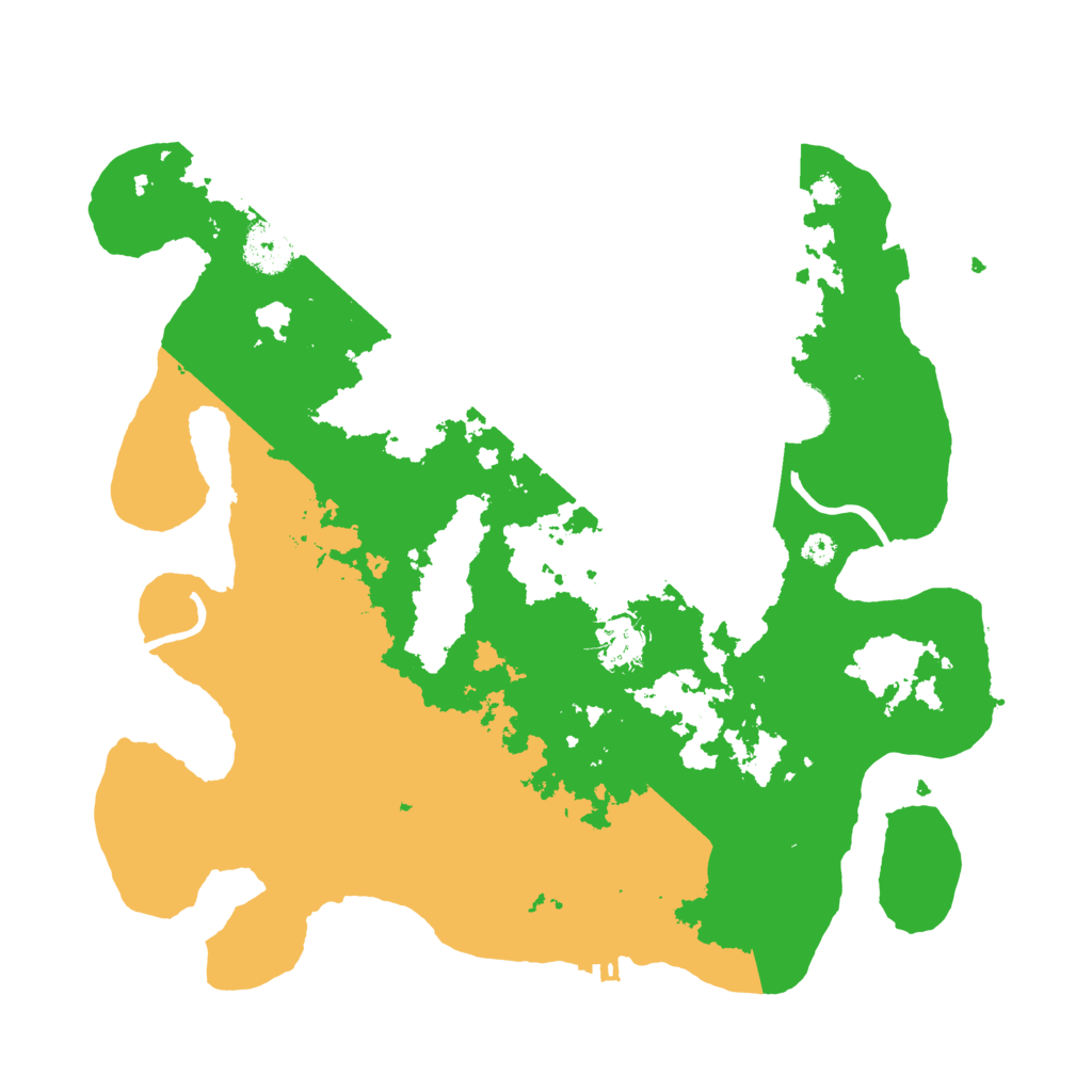 Biome Rust Map: Procedural Map, Size: 3500, Seed: 34673445