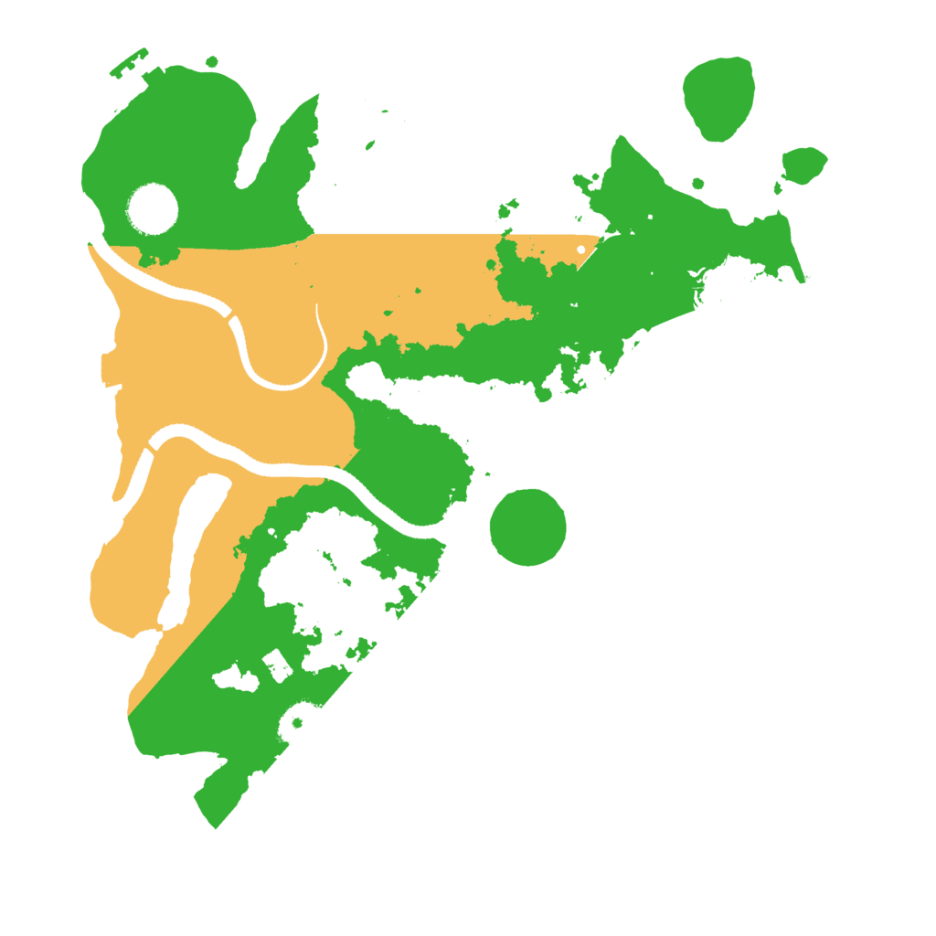 Biome Rust Map: Procedural Map, Size: 3250, Seed: 48390