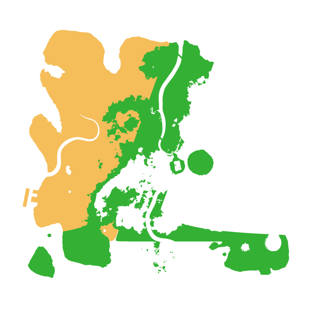 Biome Rust Map: Procedural Map, Size: 3500, Seed: 345546