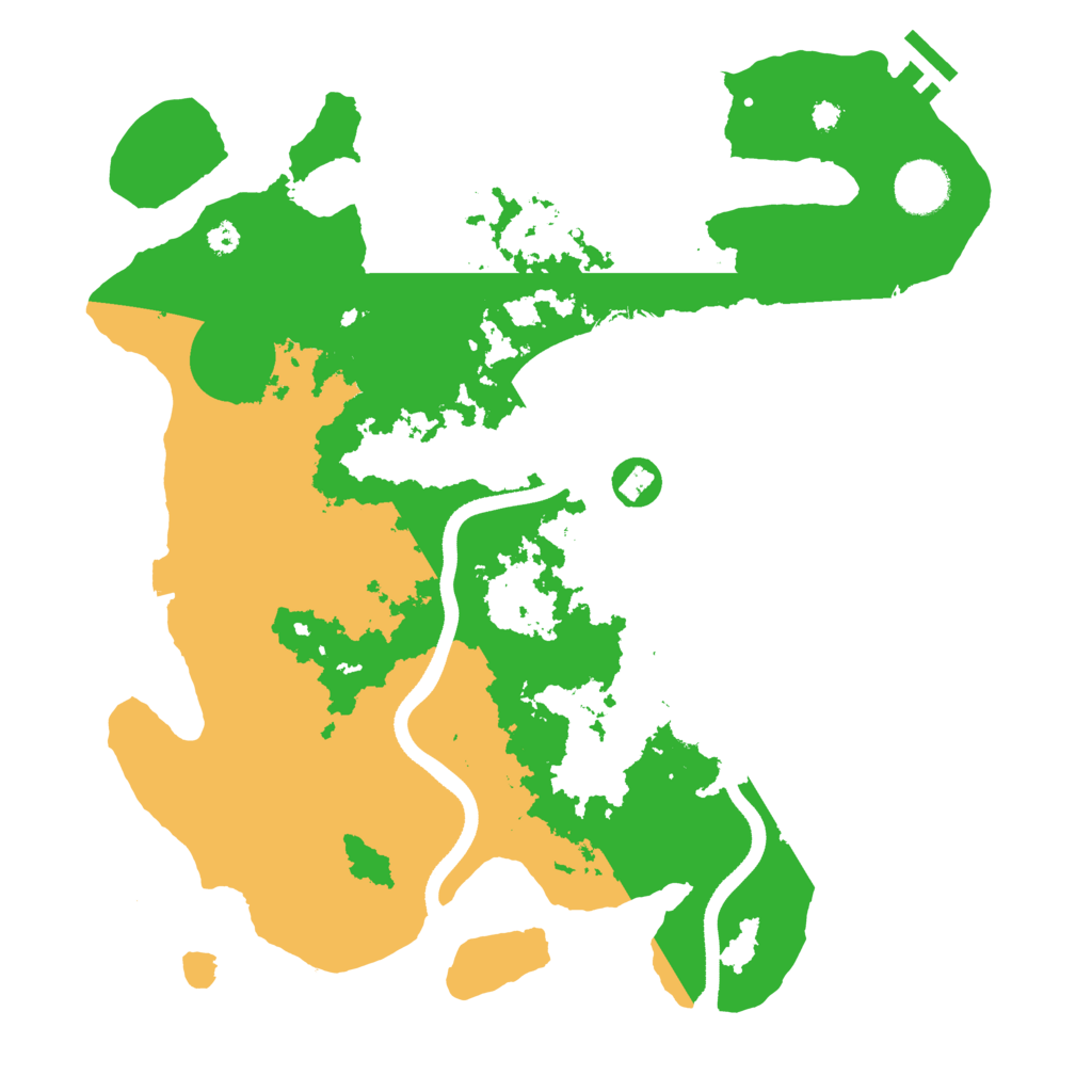 Biome Rust Map: Procedural Map, Size: 3500, Seed: 377904378
