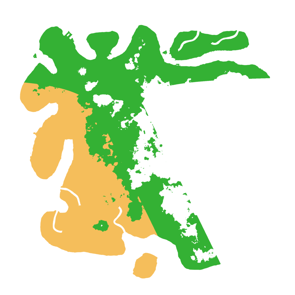 Biome Rust Map: Procedural Map, Size: 3500, Seed: 92242550