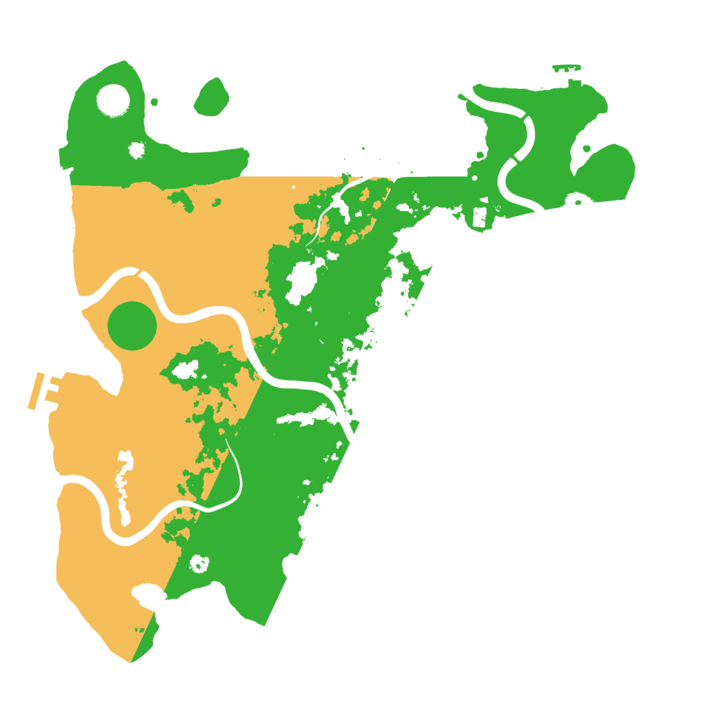 Biome Rust Map: Procedural Map, Size: 3800, Seed: 30376