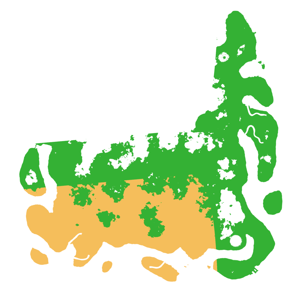 Biome Rust Map: Procedural Map, Size: 4500, Seed: 103043