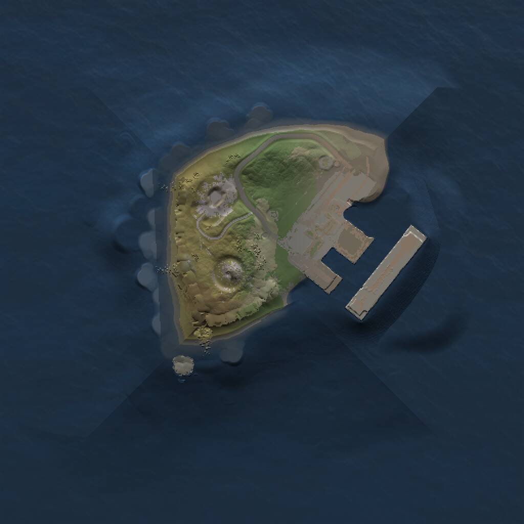 Rust Map: Procedural Map, Size: 1000, Seed: 2108268753, 2 Monuments