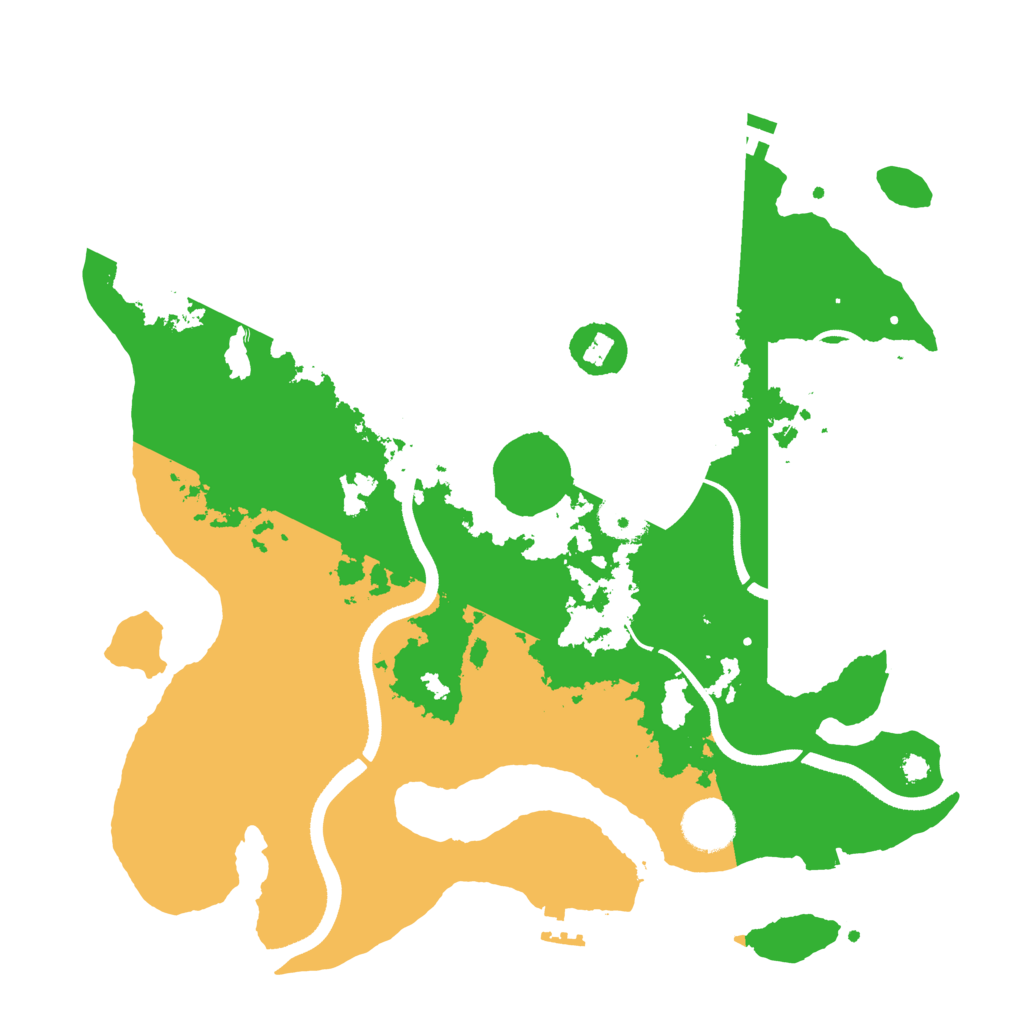 Biome Rust Map: Procedural Map, Size: 3500, Seed: 755966988
