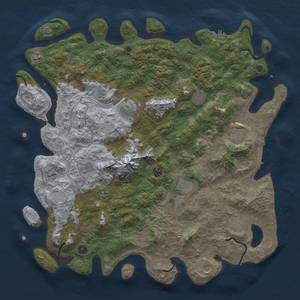 Thumbnail Rust Map: Procedural Map, Size: 5000, Seed: 344001632, 18 Monuments