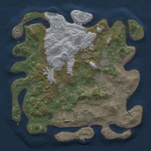 Thumbnail Rust Map: Procedural Map, Size: 4250, Seed: 1064342898, 17 Monuments