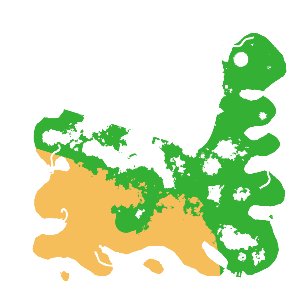 Biome Rust Map: Procedural Map, Size: 3700, Seed: 17769996