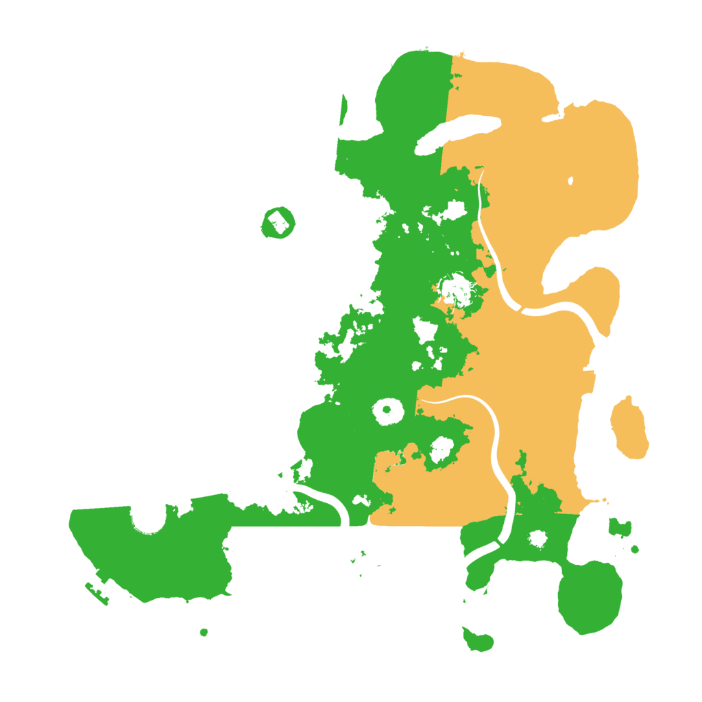 Biome Rust Map: Procedural Map, Size: 3600, Seed: 28021136
