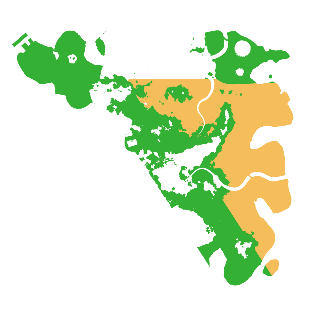 Biome Rust Map: Procedural Map, Size: 3500, Seed: 8595