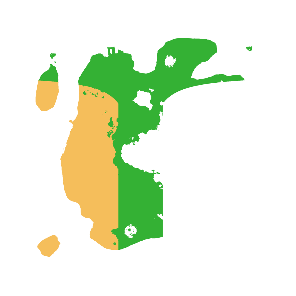 Biome Rust Map: Procedural Map, Size: 2500, Seed: 1775082572