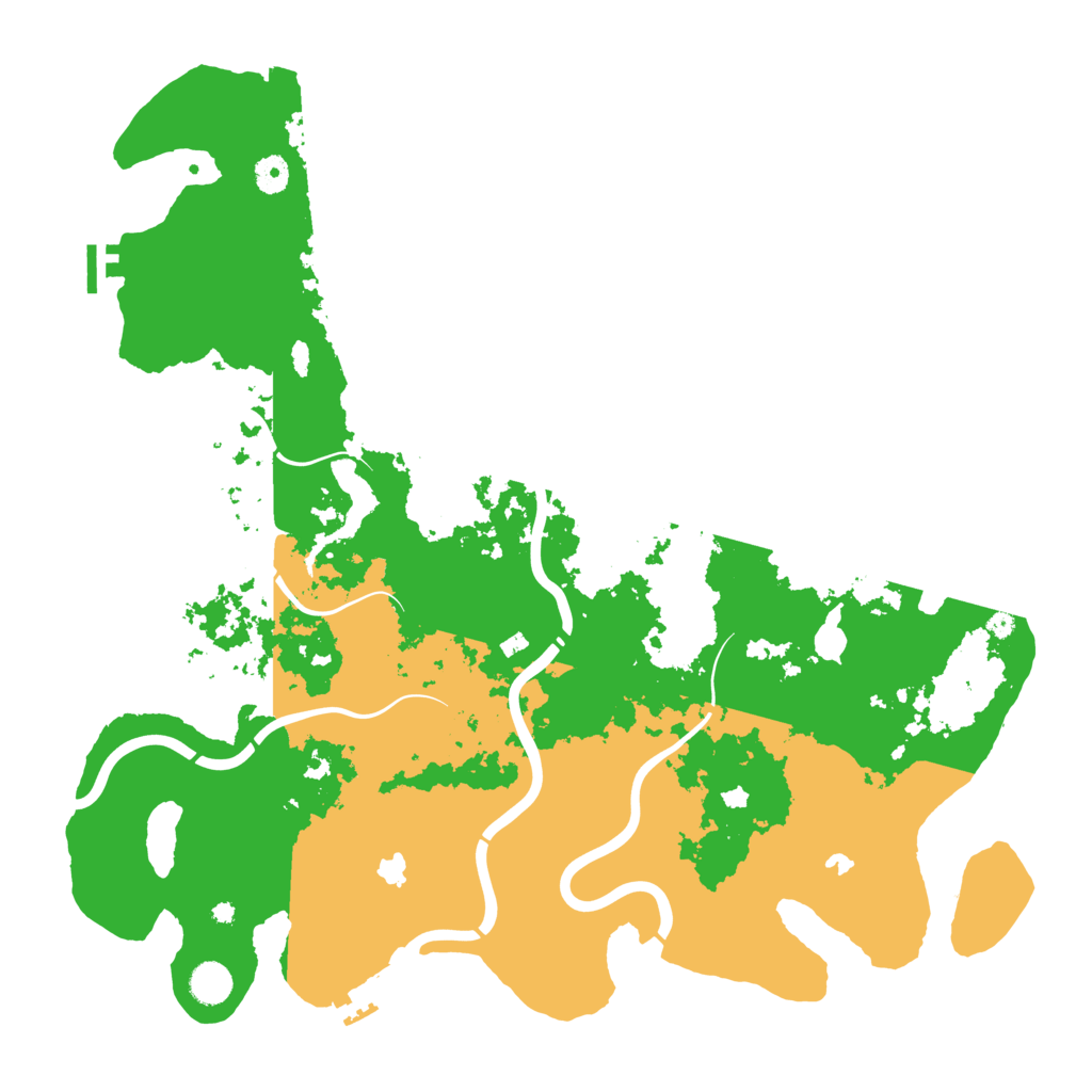 Biome Rust Map: Procedural Map, Size: 4500, Seed: 1099425457