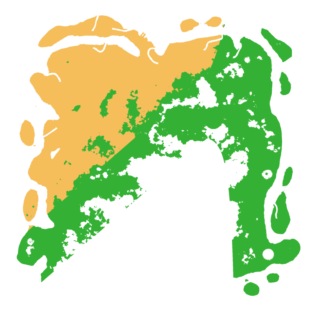 Biome Rust Map: Procedural Map, Size: 5000, Seed: 64204209