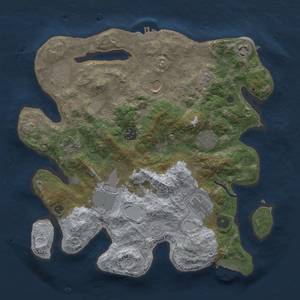 Thumbnail Rust Map: Procedural Map, Size: 3500, Seed: 1628797931, 16 Monuments