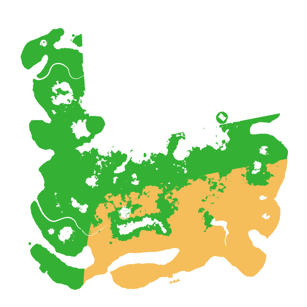 Biome Rust Map: Procedural Map, Size: 4500, Seed: 32025040