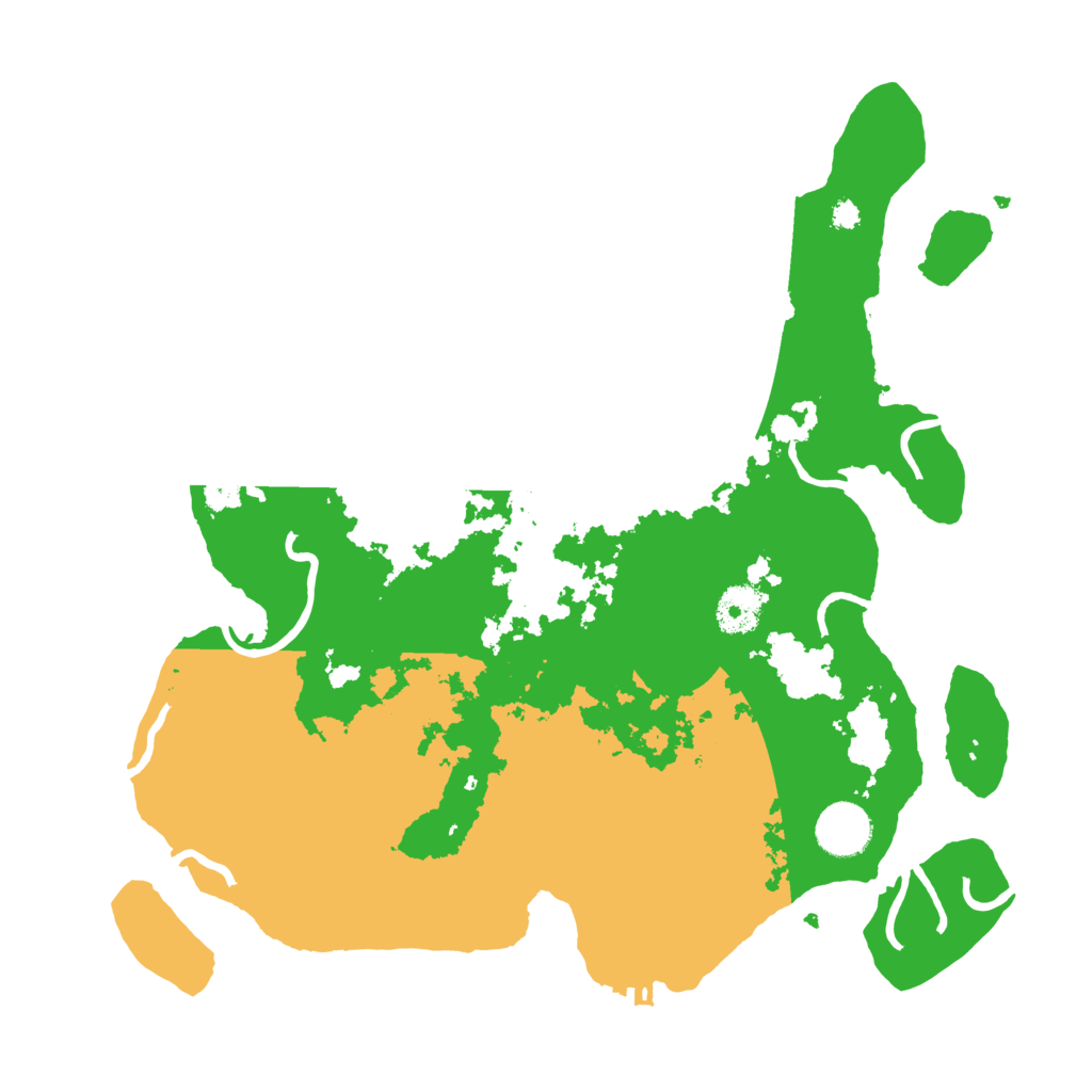 Biome Rust Map: Procedural Map, Size: 3500, Seed: 919314003
