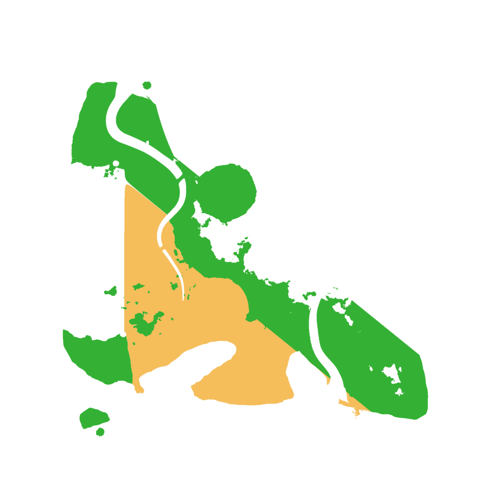 Biome Rust Map: Procedural Map, Size: 2385, Seed: 35454