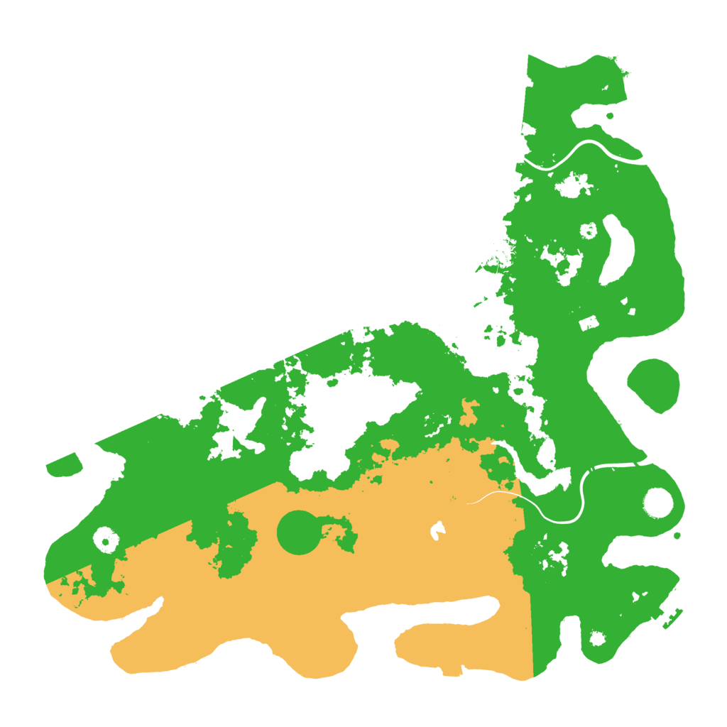 Biome Rust Map: Procedural Map, Size: 4300, Seed: 130679485