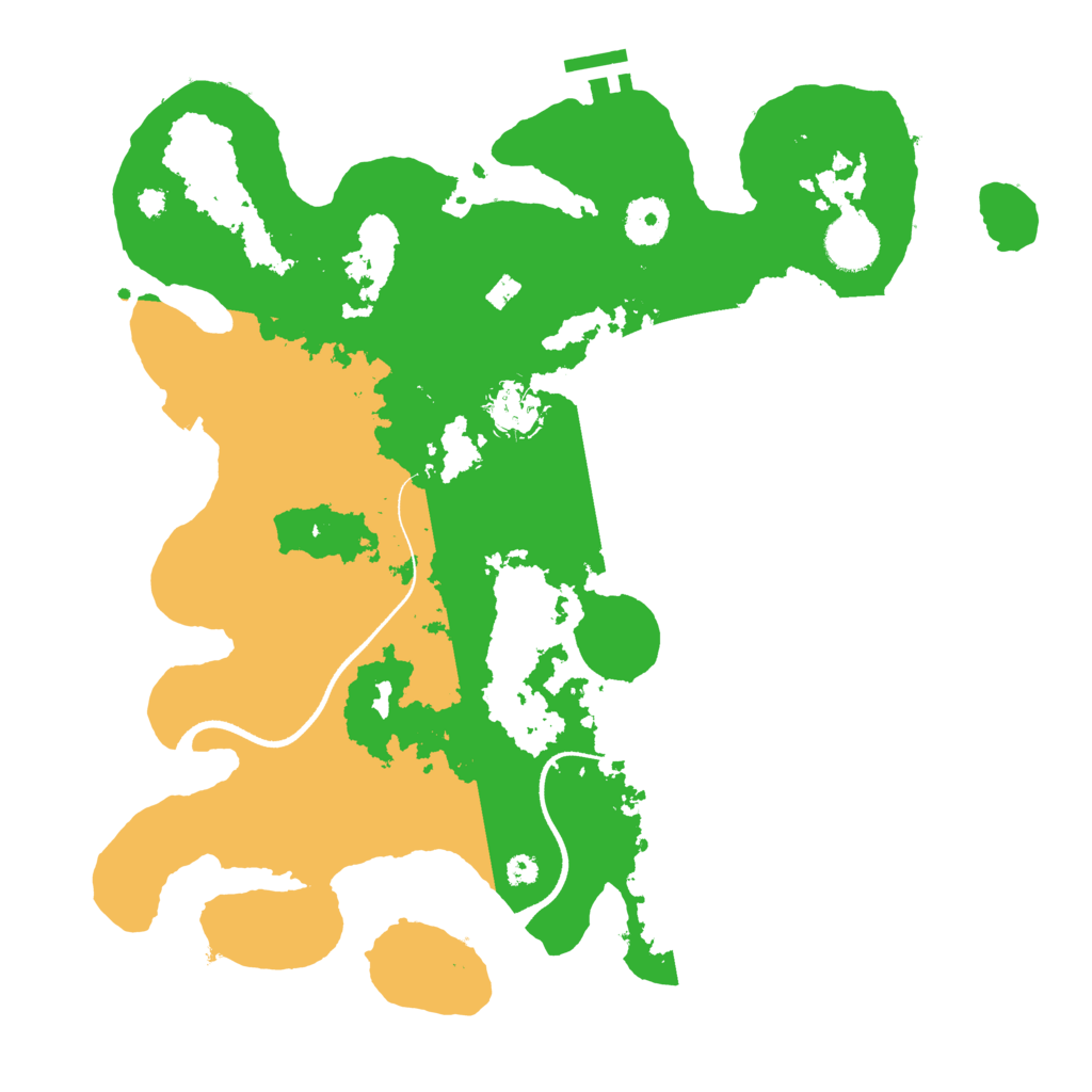 Biome Rust Map: Procedural Map, Size: 3500, Seed: 150147945