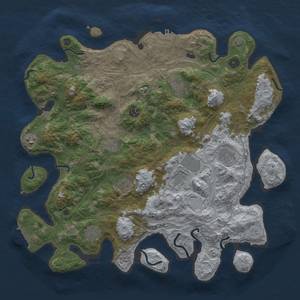 Thumbnail Rust Map: Procedural Map, Size: 4250, Seed: 2039816941, 16 Monuments