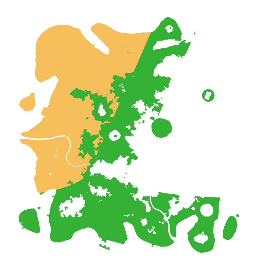 Biome Rust Map: Procedural Map, Size: 3700, Seed: 489288891