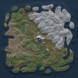 Thumbnail Rust Map: Procedural Map, Size: 5000, Seed: 48990597, 18 Monuments