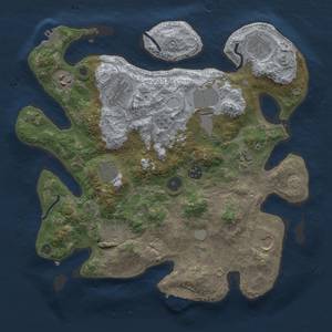 Thumbnail Rust Map: Procedural Map, Size: 3500, Seed: 828337162, 16 Monuments