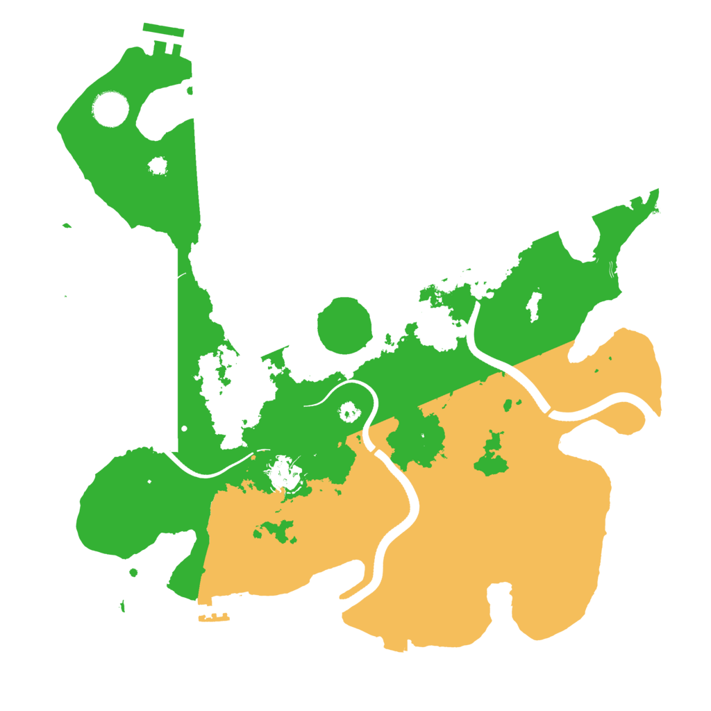 Biome Rust Map: Procedural Map, Size: 3500, Seed: 828337162