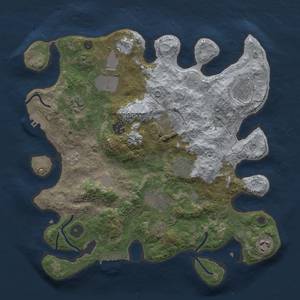 Thumbnail Rust Map: Procedural Map, Size: 3500, Seed: 2102973004, 16 Monuments