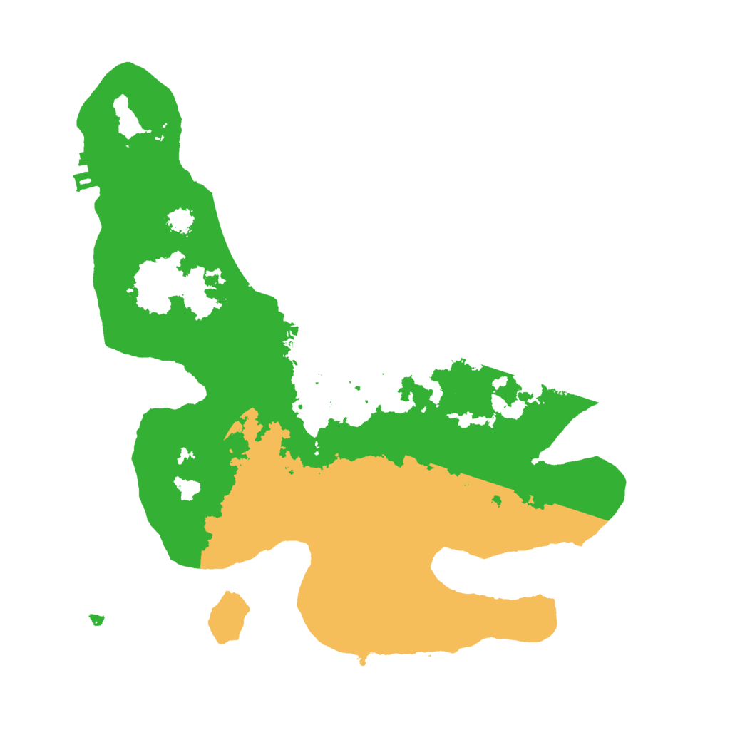 Biome Rust Map: Procedural Map, Size: 2600, Seed: 1207415135