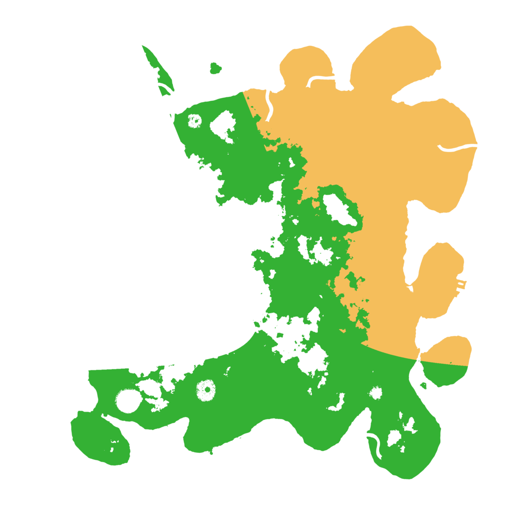 Biome Rust Map: Procedural Map, Size: 3700, Seed: 61921164
