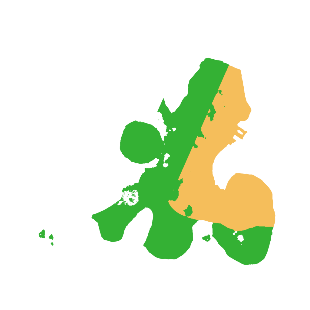 Biome Rust Map: Procedural Map, Size: 2000, Seed: 75392071