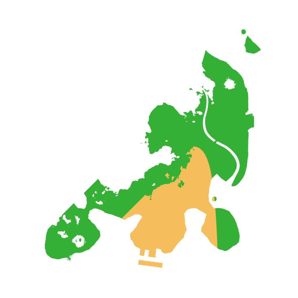 Biome Rust Map: Procedural Map, Size: 2500, Seed: 6835689