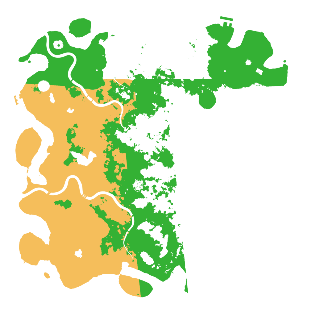 Biome Rust Map: Procedural Map, Size: 5000, Seed: 2921745