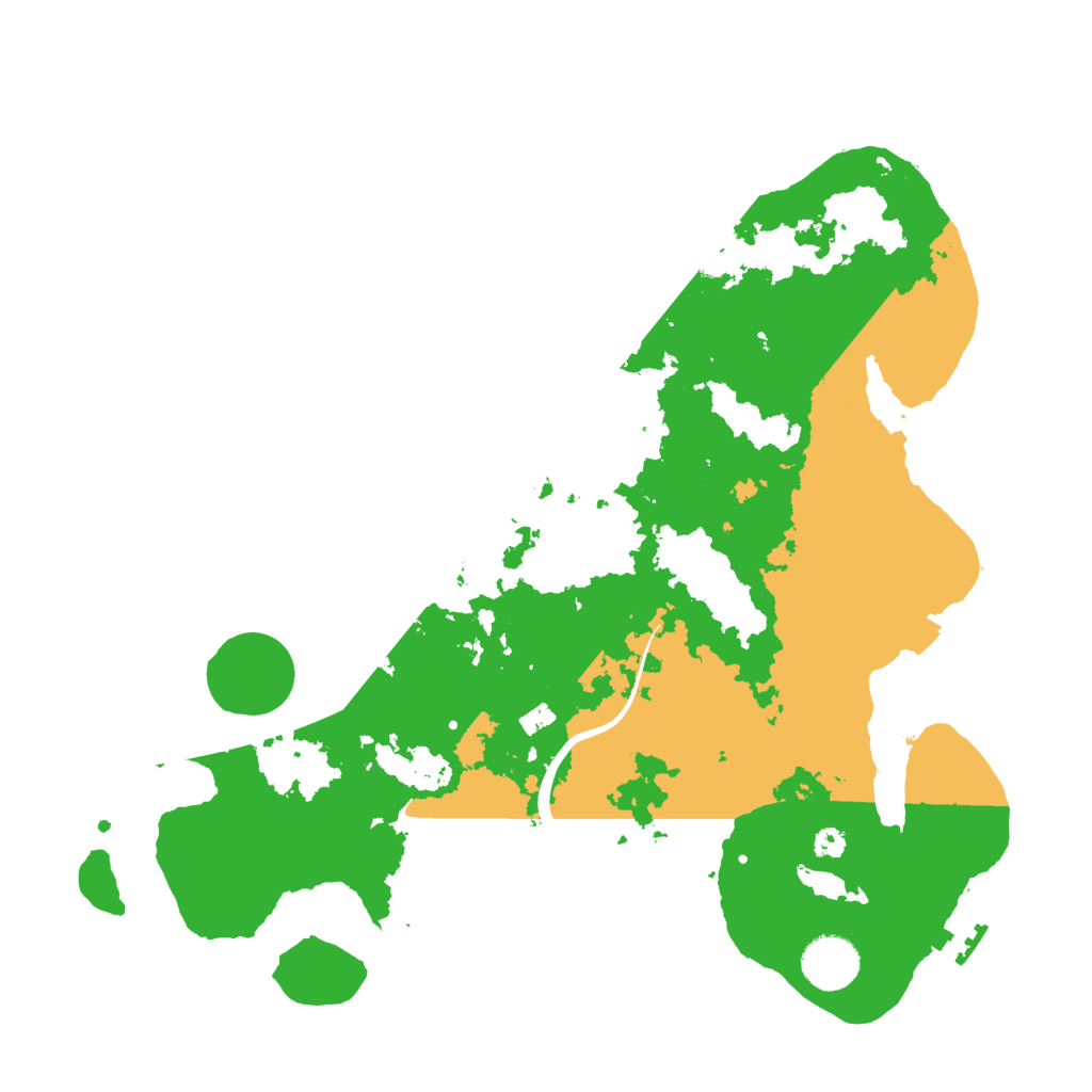Biome Rust Map: Procedural Map, Size: 3500, Seed: 1305894682