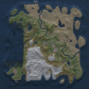 Thumbnail Rust Map: Procedural Map, Size: 4500, Seed: 2111532915, 17 Monuments