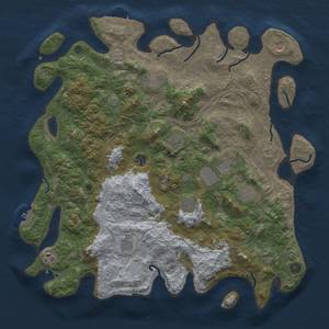 Thumbnail Rust Map: Procedural Map, Size: 4500, Seed: 2111532915, 19 Monuments