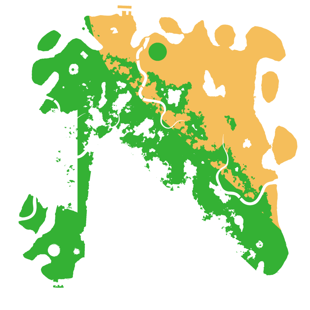 Biome Rust Map: Procedural Map, Size: 4500, Seed: 2111532915