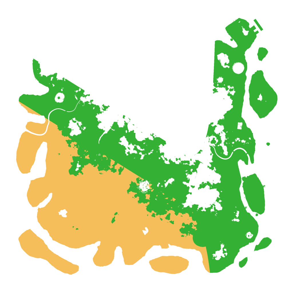 Biome Rust Map: Procedural Map, Size: 4500, Seed: 1628068541